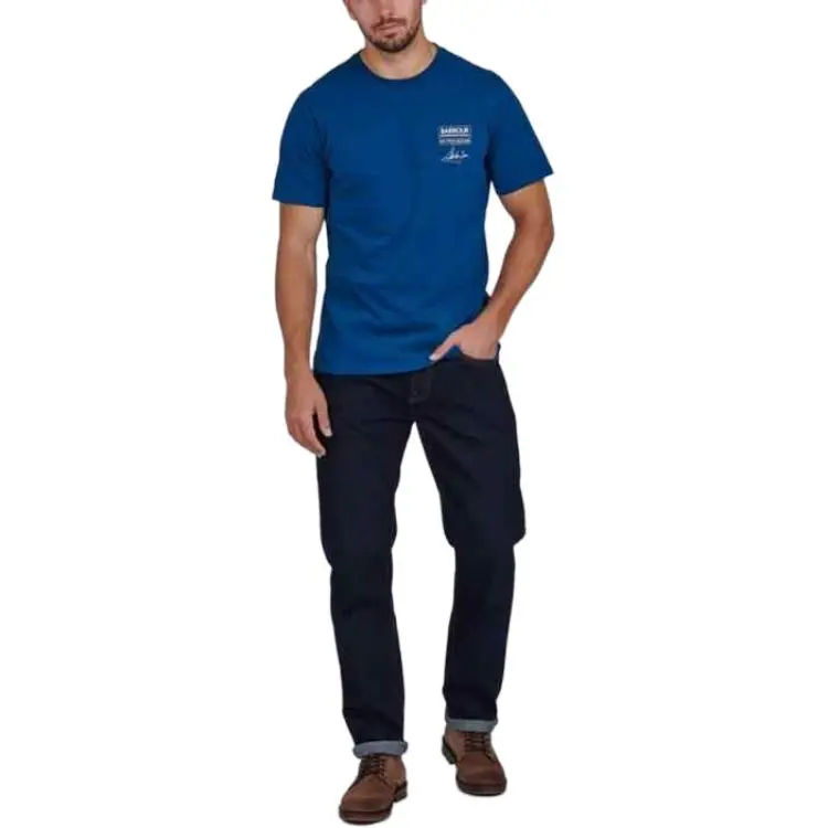 BARBOUR T Shirts Men Blue-1