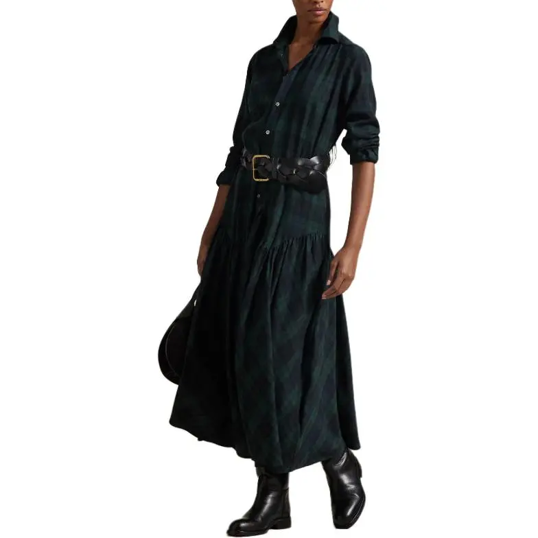 Polo Ralph Lauren Long-Sleeved Dresses Women's Green-3