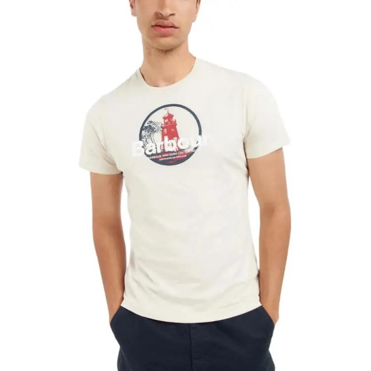 BARBOUR T Shirts Men Beige-1