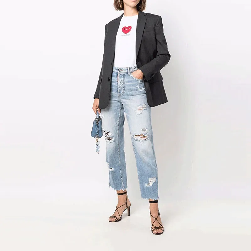 DSQUARED 2 Heart Printed T Shirt-1