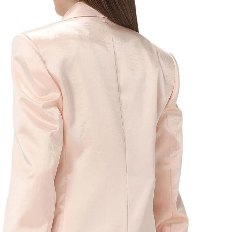 SportMax Volante Single-Breasted Straight Hem Jacket-4