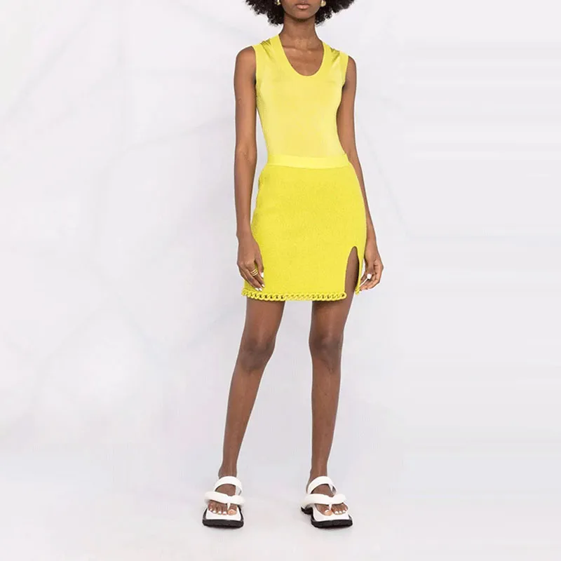 Bottega Veneta Bodysuits Women's Yellow-1