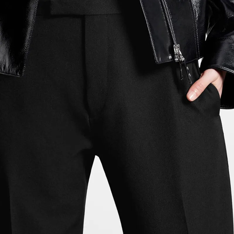 LOUIS VUITTON FW23 Casual Pants Women's Black-3
