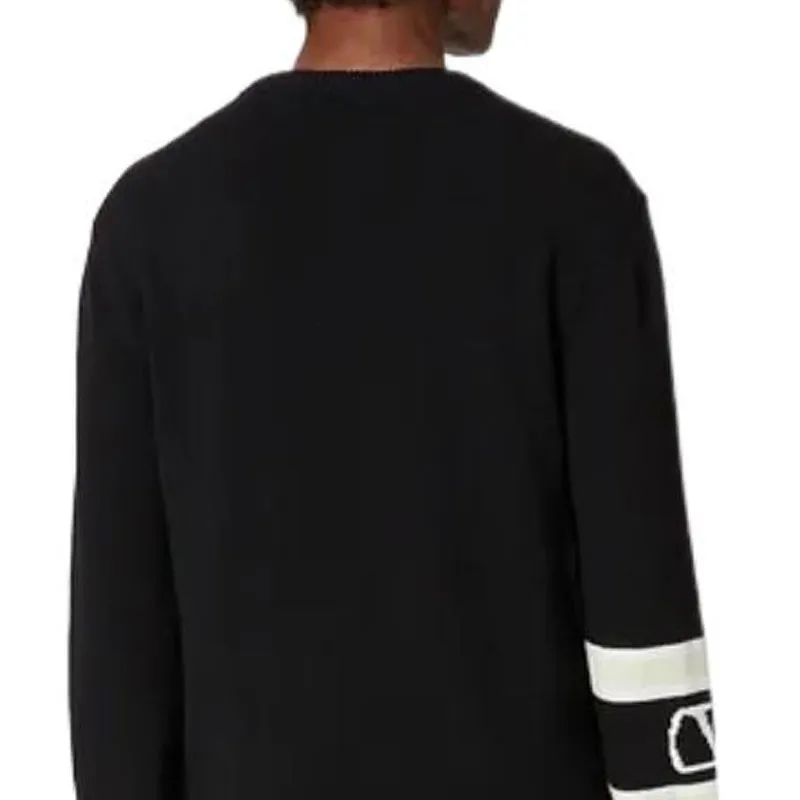 Valentino SS23 Cashmere Sweater Men's Black-3