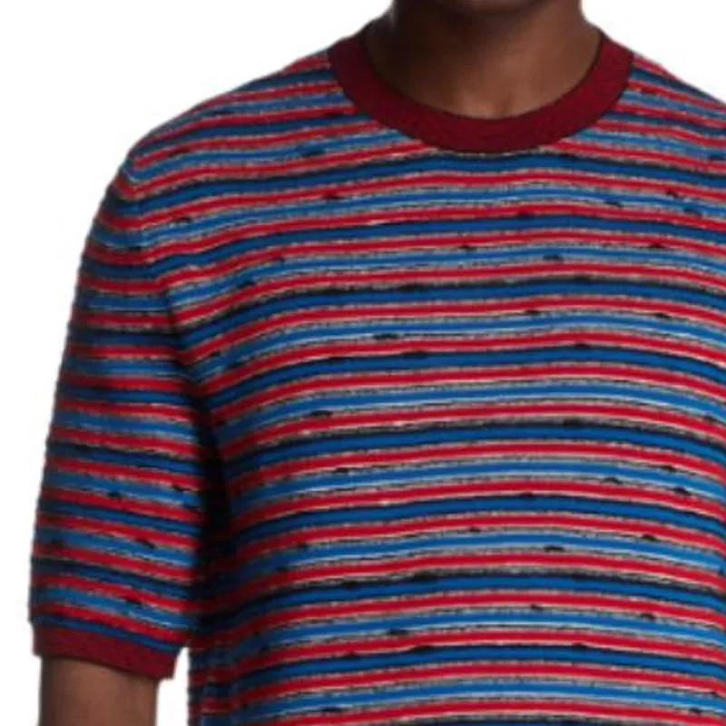 Bottega Veneta Striped Pattern Crewneck T Shirt-4