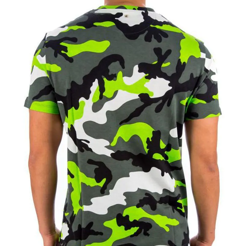 Valentino SS22 T Shirt Men's Camouflage Gray-4