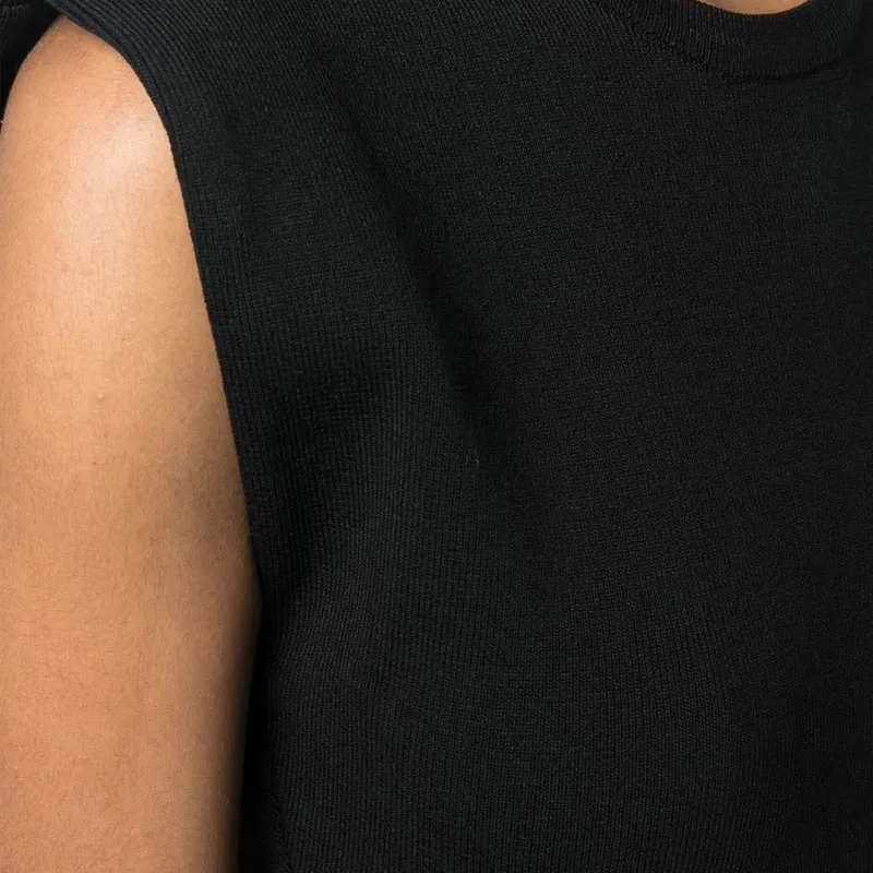 Yves Salomon Fine ribbed Sleeveless Mini Dress-4