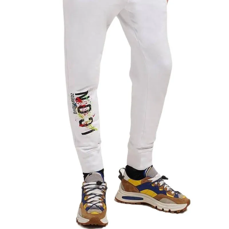 DSQUARED2 Icon print Detail Trousers-5