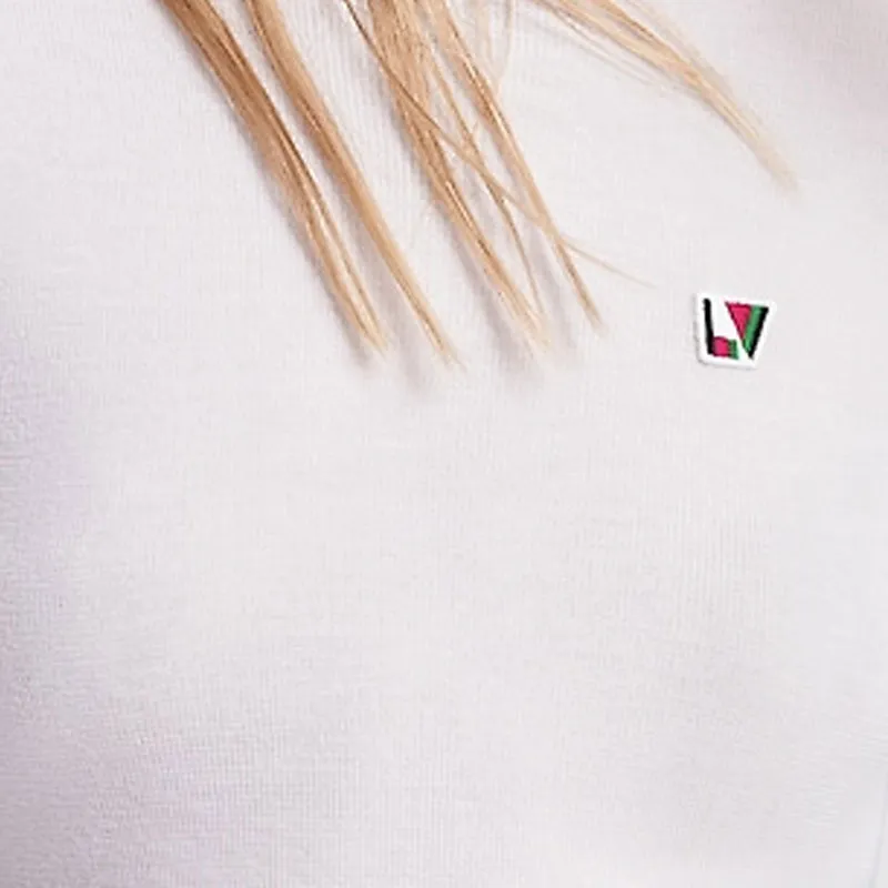 LOUIS VUITTON Initials Fine Knit Pullover Sweater Women's White-4