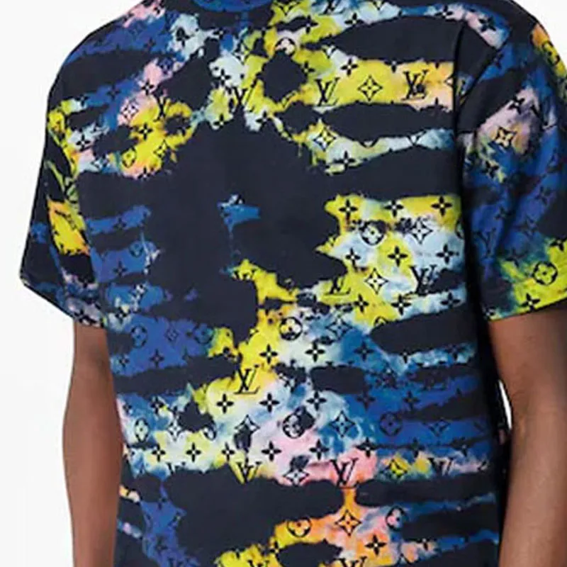 LOUIS VUITTON Monogram Tie & Dye Printed Tee-4