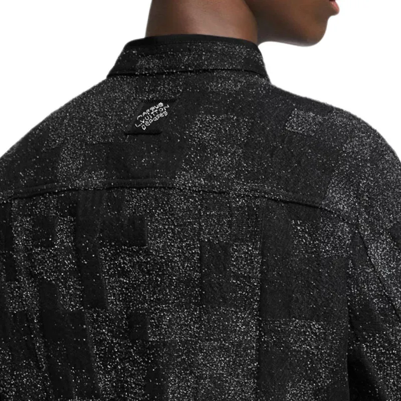 LOUIS VUITTON Denim Bouclette Flight Jacket-4