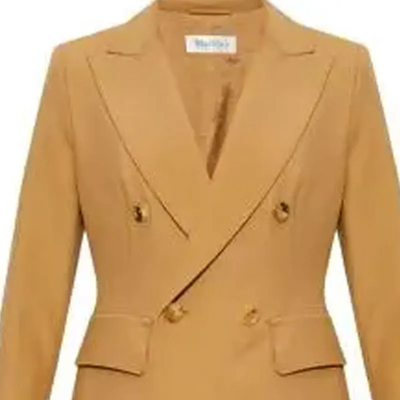 MaxMara Sanna Double Breasted Long Sleeved Jacket-4
