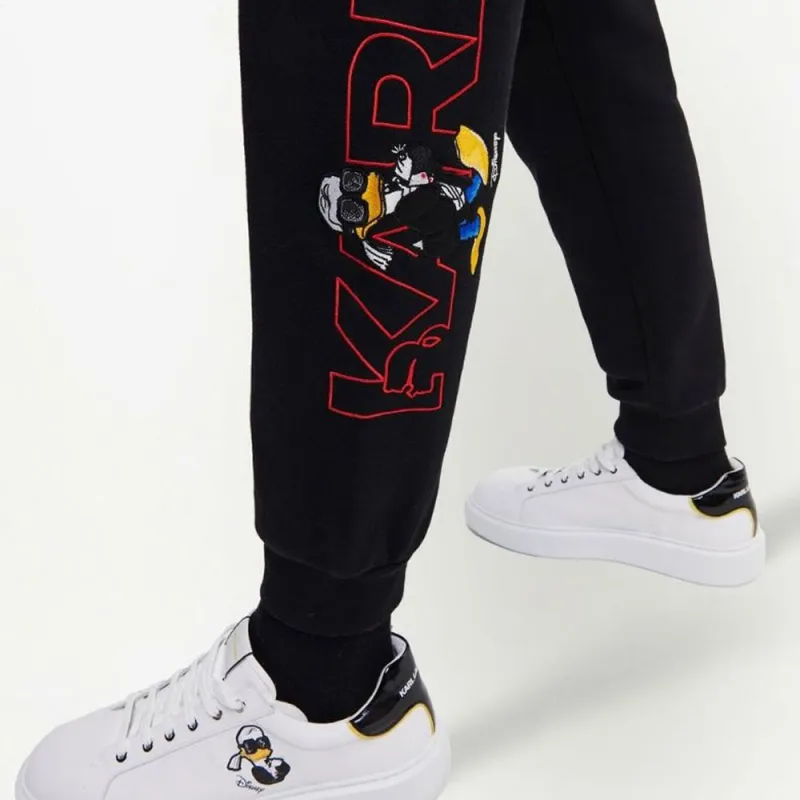 KARL LAGERFELD x Disney Knitted Sweatpants Men's Black-4