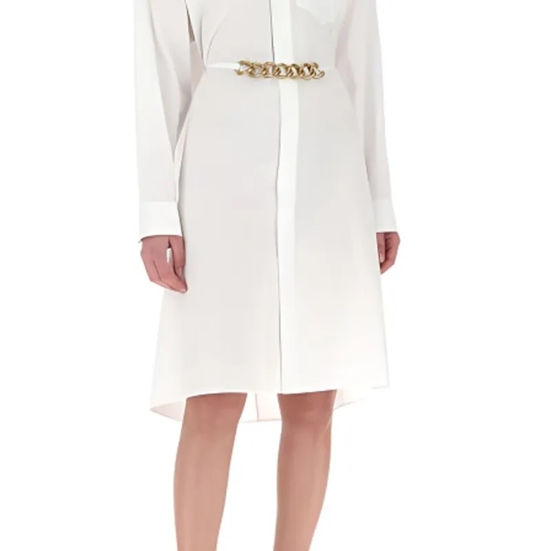 Givenchy Long-Sleeved Dresses Women's White-5