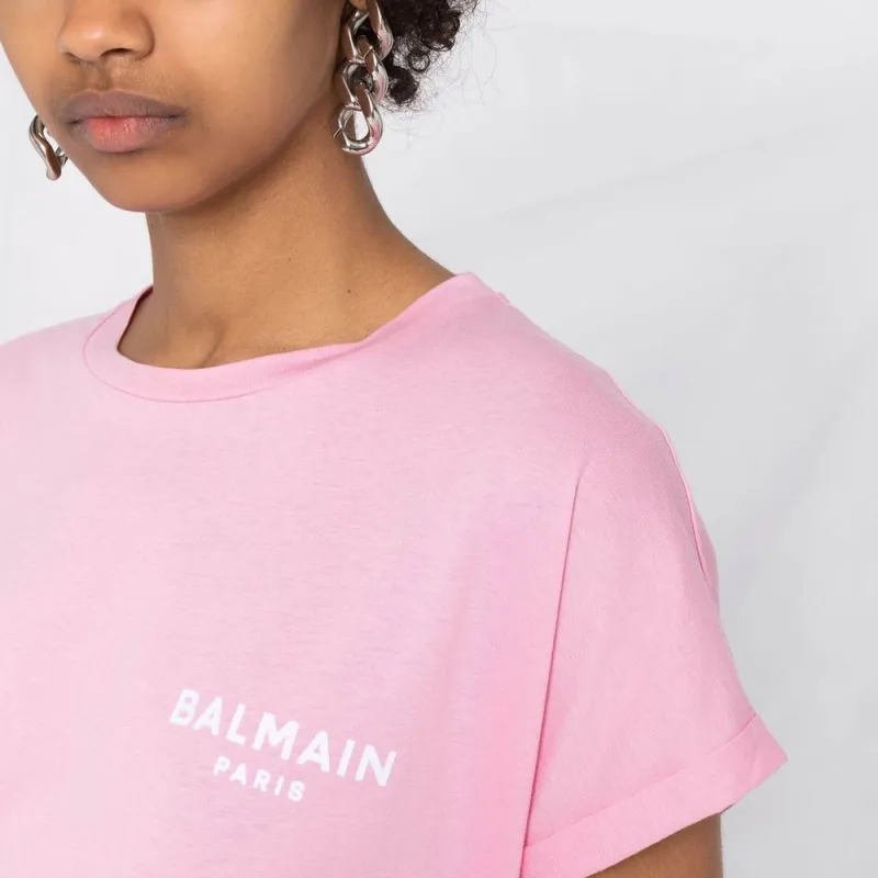 BALMAIN T Shirts Women's Pink-4