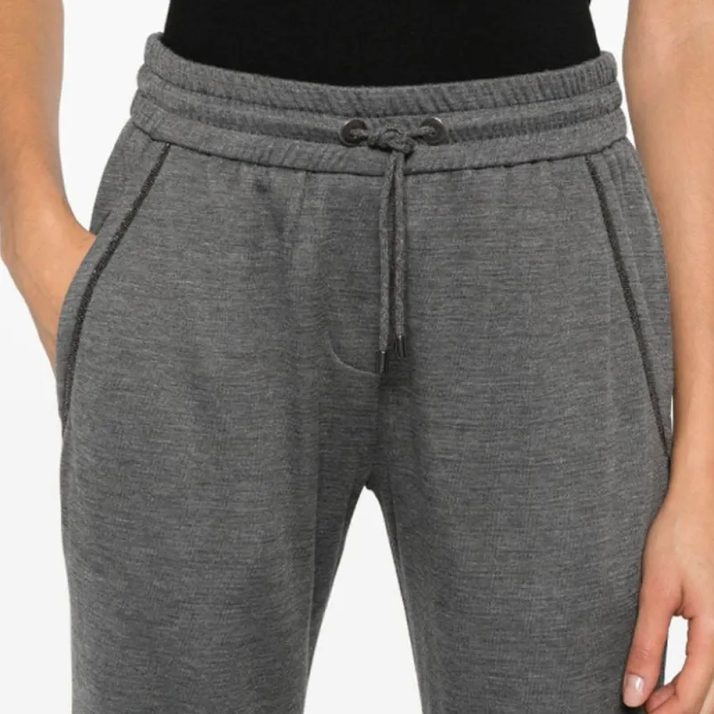 Brunello Cucinelli Elastic Waistband Drawstring Joggers-2