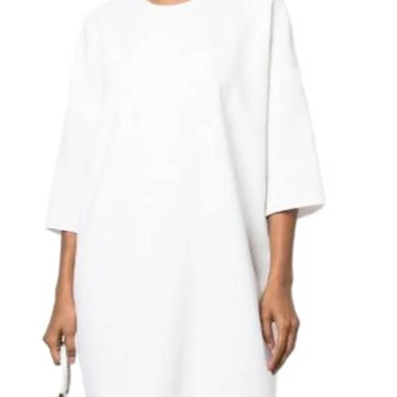 Gianluca Capannolo Anne Three quarter Sleeve Wool Dress-1