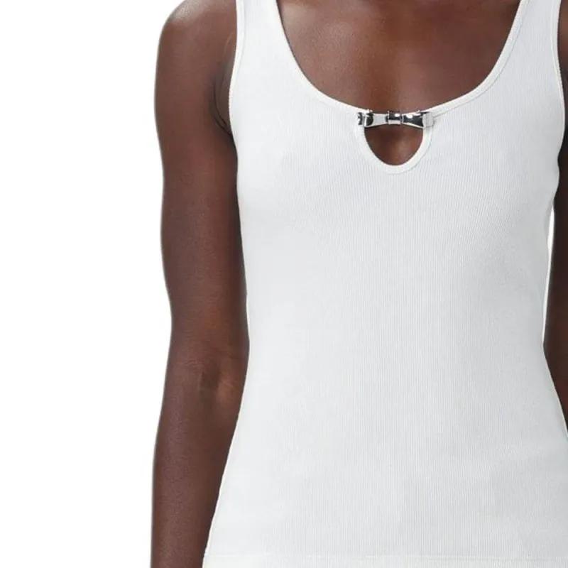 Blumarine Bow detail Tank Top-4