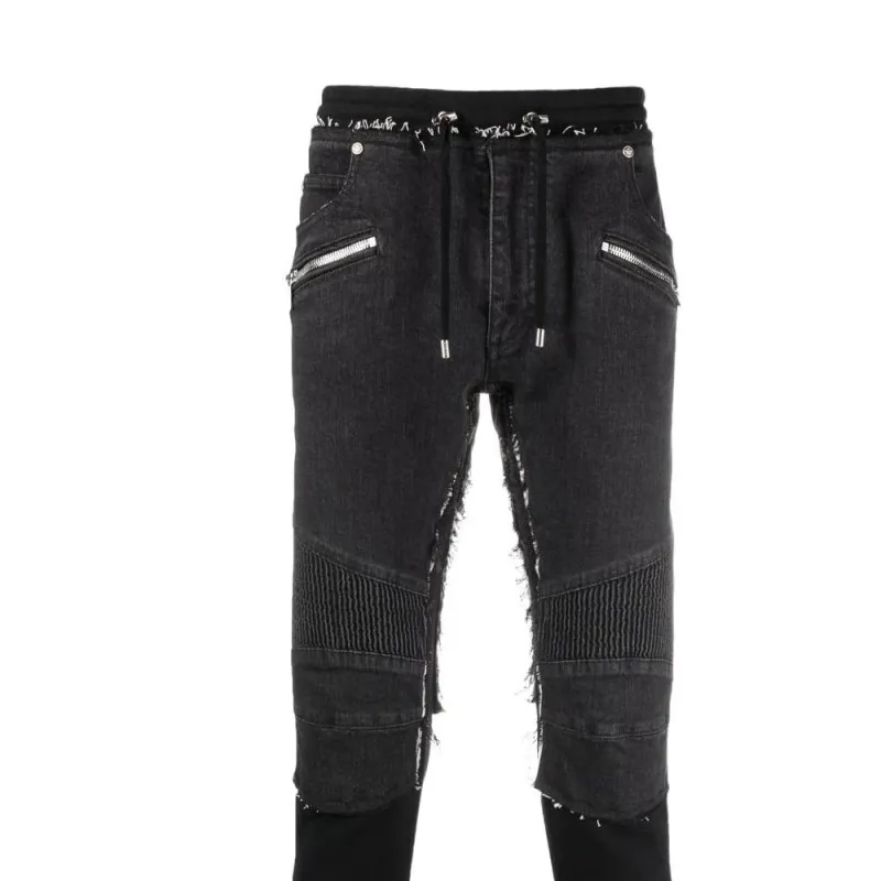 BALMAIN Jeans Men Black-4