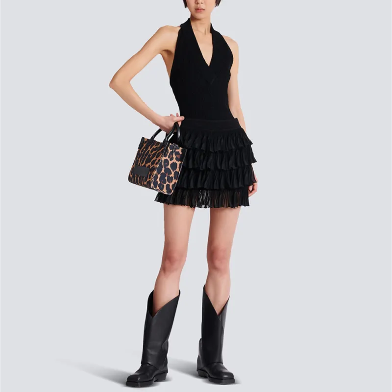BALMAIN Cable knit Halterneck Top-2
