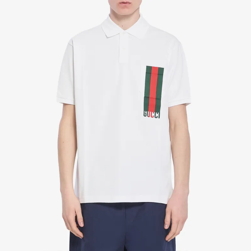 GUCCI SS25 Polo Shirt Men's White-3
