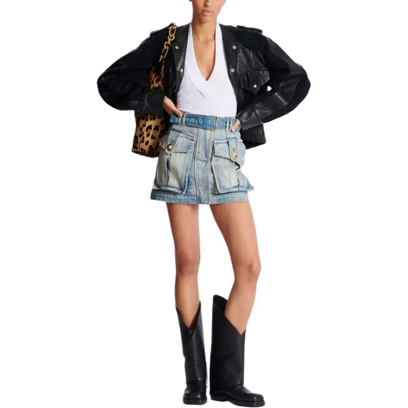 BALMAIN Cable knit Halterneck Top-5
