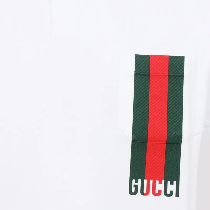 GUCCI SS25 Polo Shirt Men's White-5