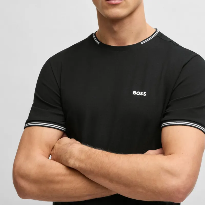 HUGO BOSS T Shirts Men Black-4