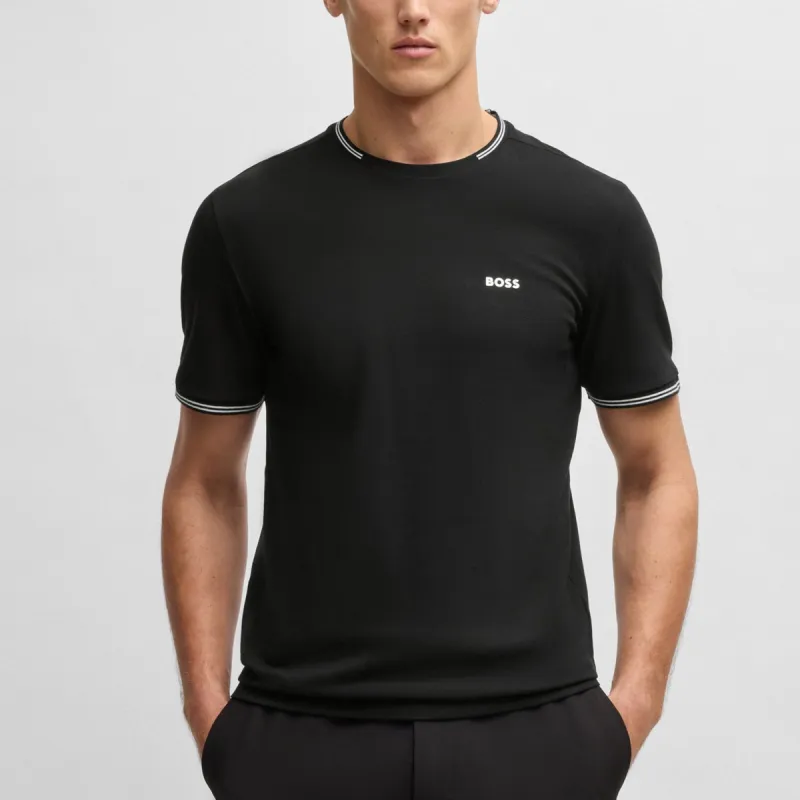 HUGO BOSS T Shirts Men Black-2