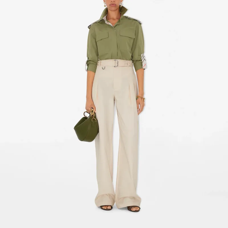Burberry SS25 Shirt Women's Green-2