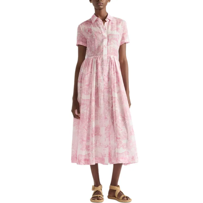 DIOR Short Sleeved Dress Women's-2