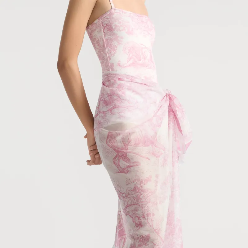 DIOR One piece Swimsuit Women's Pink-4