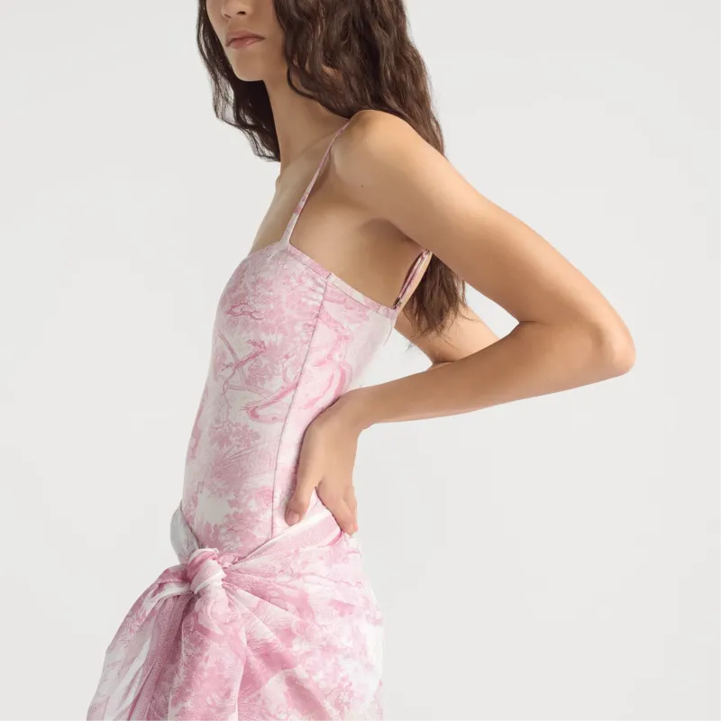 DIOR One piece Swimsuit Women's Pink-3