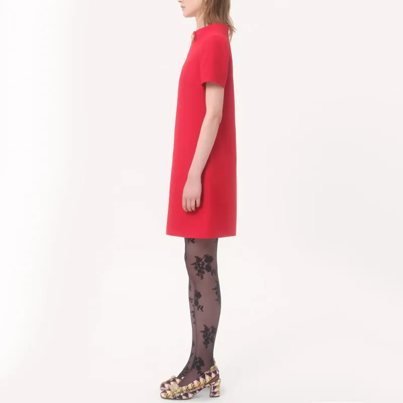 Valentino Crepe Mini Dress-3