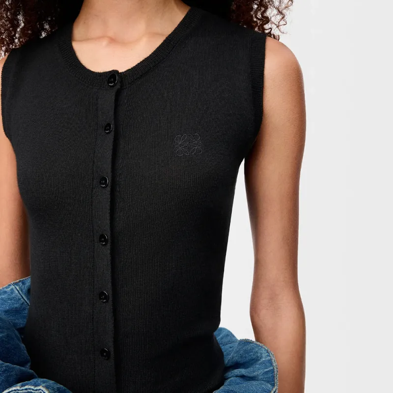 LOEWE SS25 Tank Top Women's Black-4