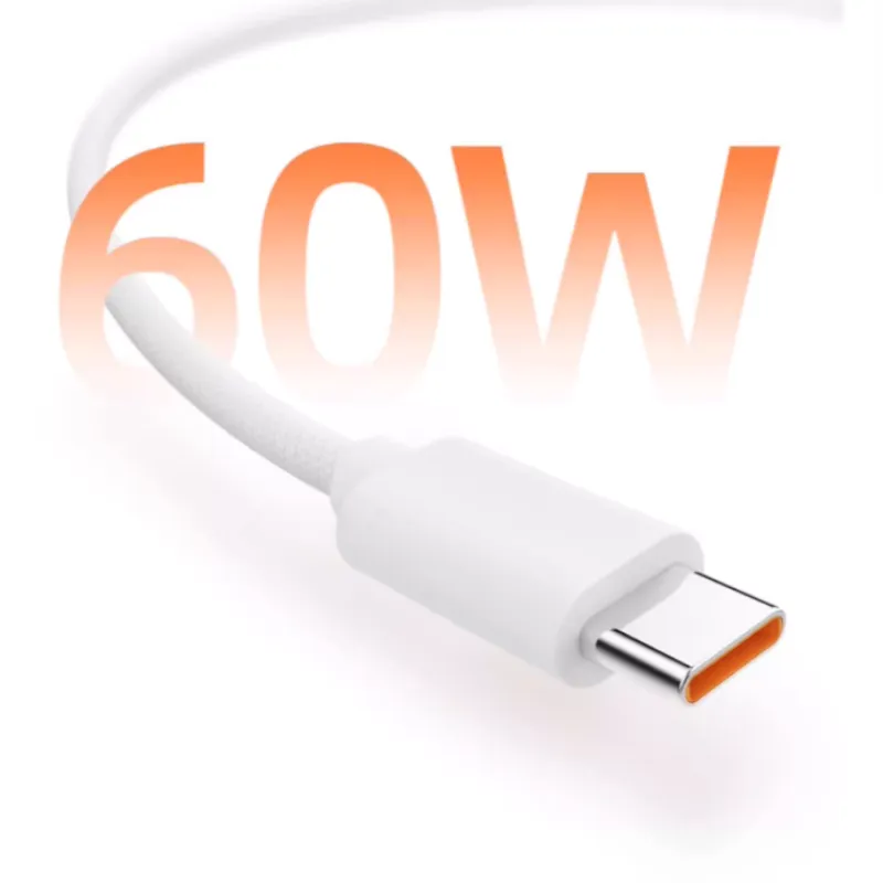 MEIZU 1.2m One Drag One USB-A To Tpye-C 60W Fast Charging Woven Less Likely To Break Cables-1