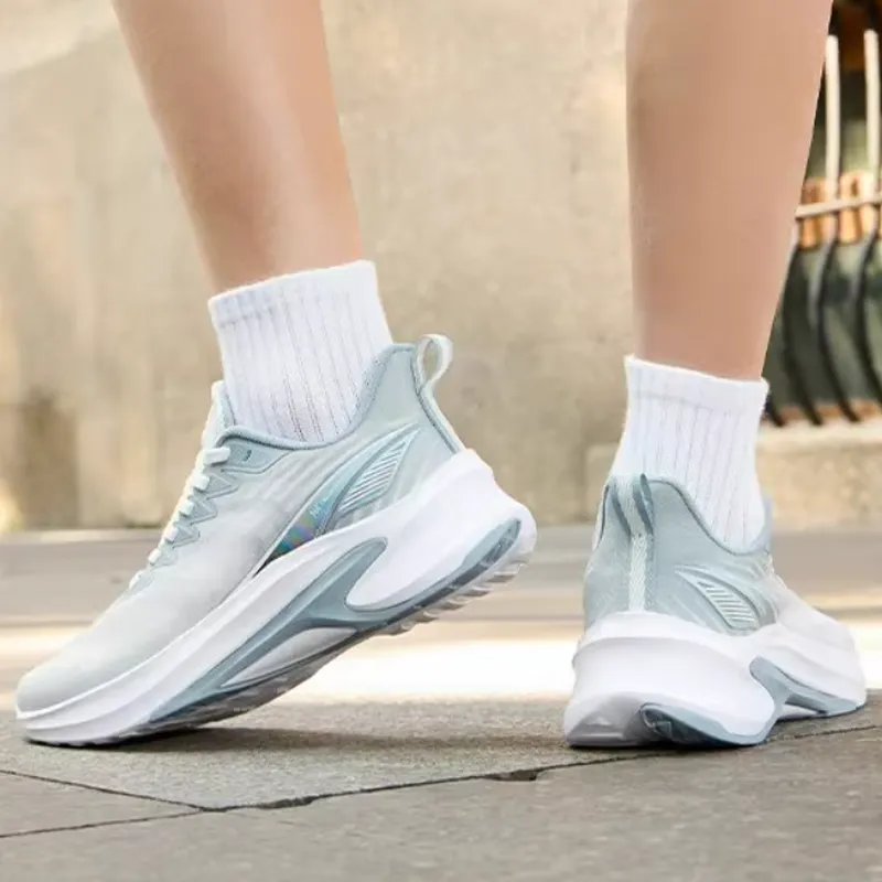 361° Fangya SE Anti Slip Wear Resistant Low Top Casual Running Shoes Men's White Blue-3