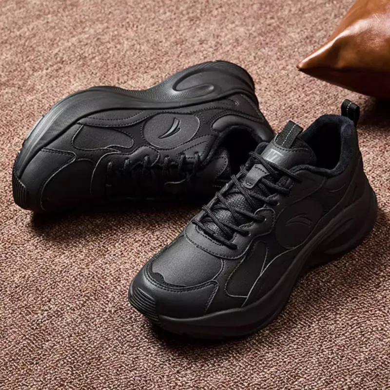 Anta Elusive Cushioning Wear Resistant Low Top Casual Shoes Men's Black-2