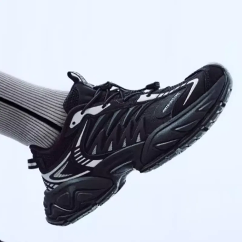 Anta Star Moon 2 Cushioned Slip-Resistant Abrasion-Resistant Low-Top Chunky Sneakers Men's Black-2