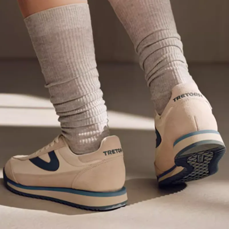 TRETORN Rawlins Low-Top Casual Shoes Unisex Beige Blue-2