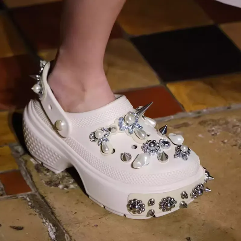 SIMONE ROCHA x Crocs Clogs Men's White-2