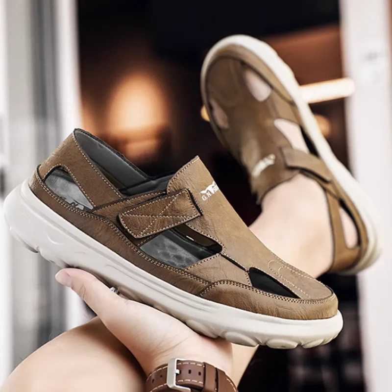 G.N.SHIJIA Beach Sandals Men's Khaki-2