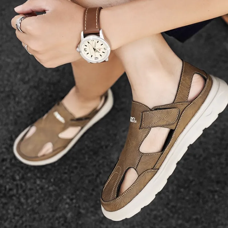 G.N.SHIJIA Beach Sandals Men's Khaki-3