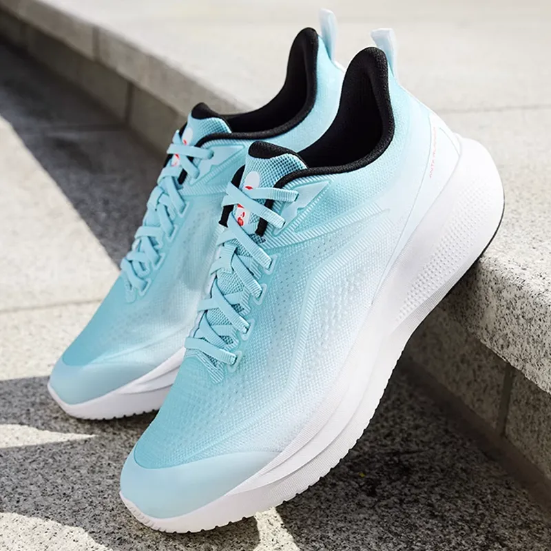 Anta Hydrogen Run Anti Slip Wear Resistant Low Top Casual Running Shoes Men's Blue White-1