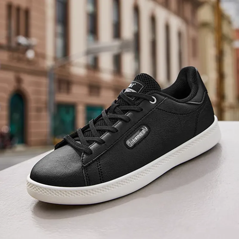 361° Durable Lightweight And Breathable Low-Top Skateboard Shoes Men's Black White-3