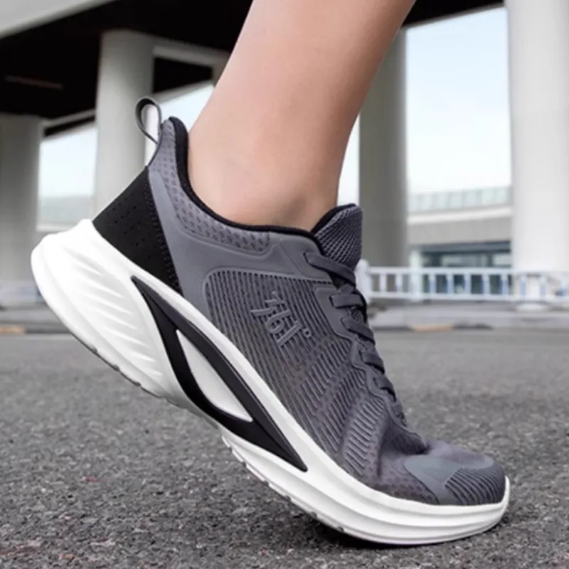 361° Durable Breathable Lightweight Low Top Sprint Running Shoes Men's Gray-2