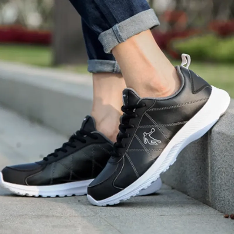QIAODAN Cushioning Low-Top Running Shoes Men's Black White-3