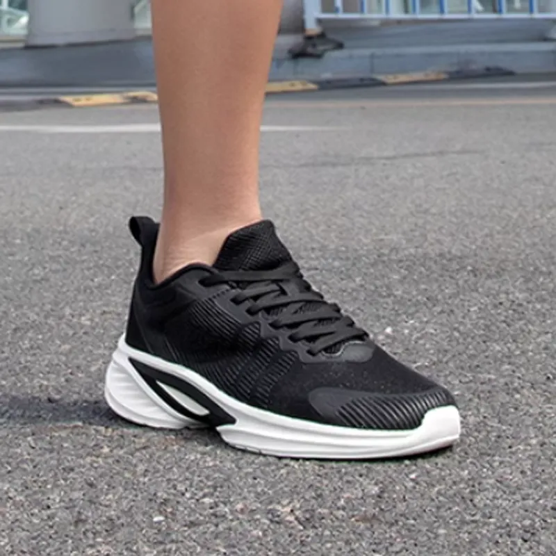 361° Durable Breathable Lightweight Low Top Sprint Running Shoes Men's Black-1