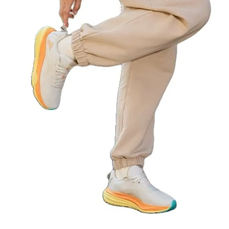 361° Red Flame 4 Cushioning, Slip Resistant, And Abrasion Resistant Low Top Running Shoes Women's White Orange-3