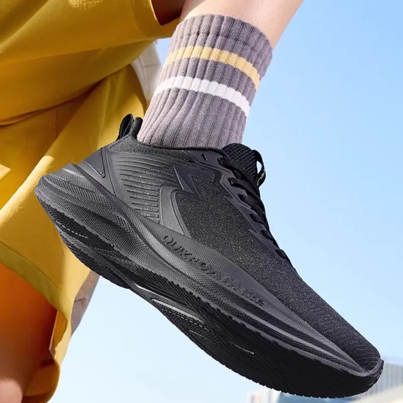 361° Speed Surge Lite SE Cushioning, Wear Resistant Low Top Casual Sprint Running Shoes Men's Black Gray-1